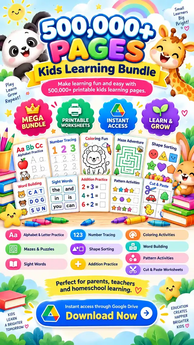 Preview of printable educational worksheet designs